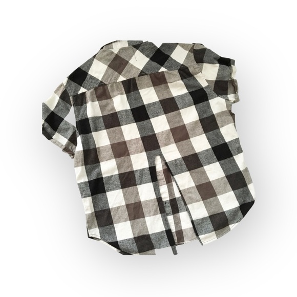 new LF Furst of a Kind  Sequin Embellish Plaid Flannel Shirt Shacket  Academia - Picture 8 of 16